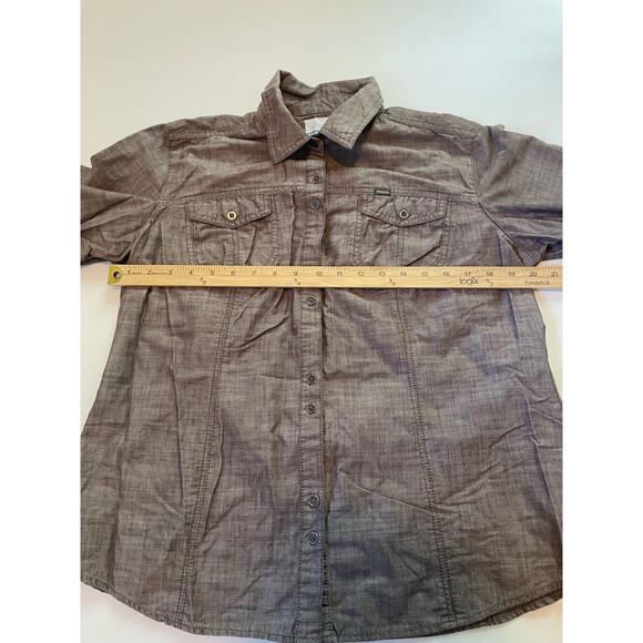 Columbia Brown Button Down Shirt for Women - Picture 5 of 6